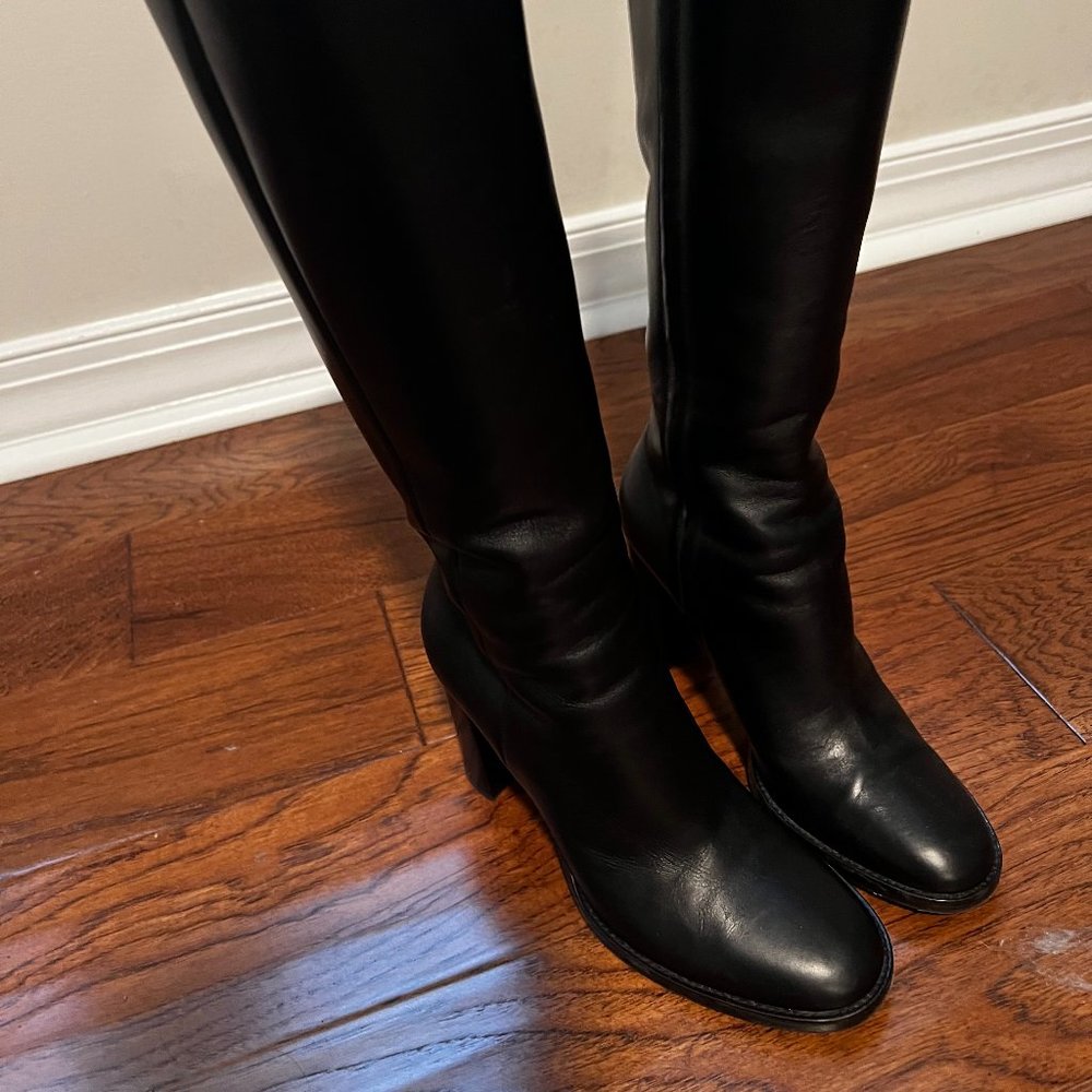 Gianvito Rossi Leather Knee High Boots